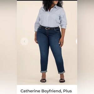 Kut From The Kloth Catherine Boyfriend, Plus Mid Rise Jeans Women’s Size 20W